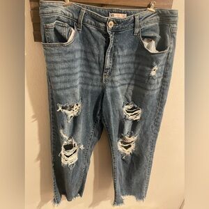 SO Distressed Blue‎ Jeans for Women Size 17